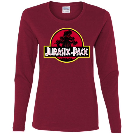 T-Shirts Cardinal / S Jurasix-Pack Women's Long Sleeve T-Shirt
