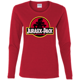 T-Shirts Red / S Jurasix-Pack Women's Long Sleeve T-Shirt