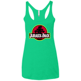 T-Shirts Envy / X-Small Jurasix-Pack Women's Triblend Racerback Tank
