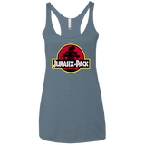 T-Shirts Indigo / X-Small Jurasix-Pack Women's Triblend Racerback Tank