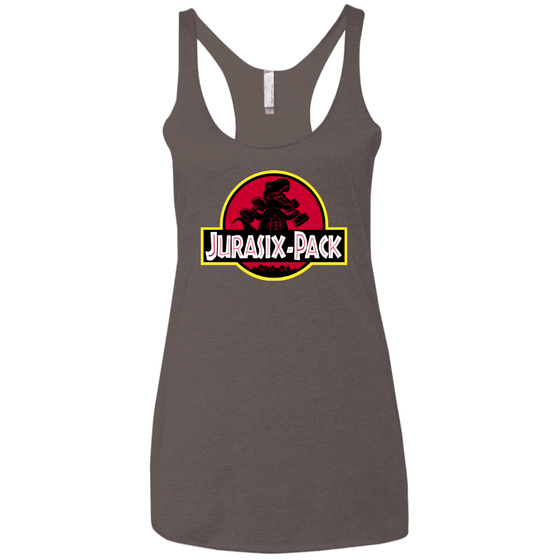 T-Shirts Macchiato / X-Small Jurasix-Pack Women's Triblend Racerback Tank