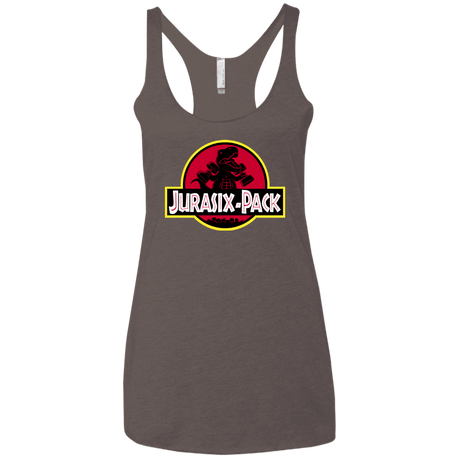 T-Shirts Macchiato / X-Small Jurasix-Pack Women's Triblend Racerback Tank