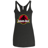 T-Shirts Vintage Black / X-Small Jurasix-Pack Women's Triblend Racerback Tank