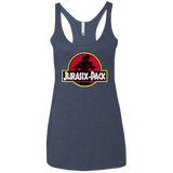 T-Shirts Vintage Navy / X-Small Jurasix-Pack Women's Triblend Racerback Tank