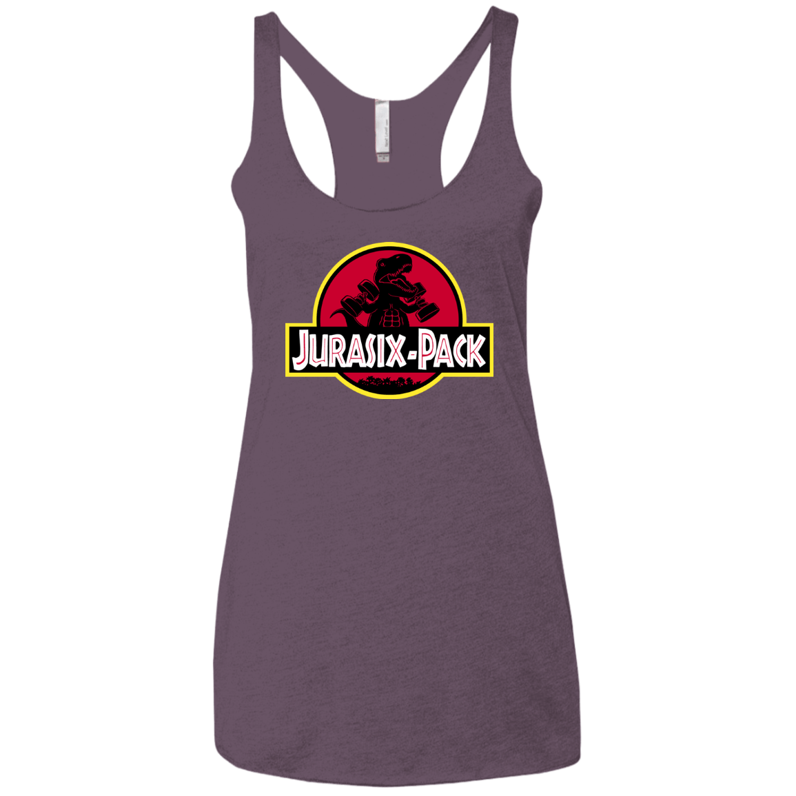 T-Shirts Vintage Purple / X-Small Jurasix-Pack Women's Triblend Racerback Tank