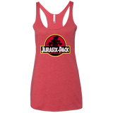 T-Shirts Vintage Red / X-Small Jurasix-Pack Women's Triblend Racerback Tank