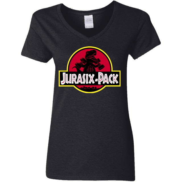 T-Shirts Black / S Jurasix-Pack Women's V-Neck T-Shirt