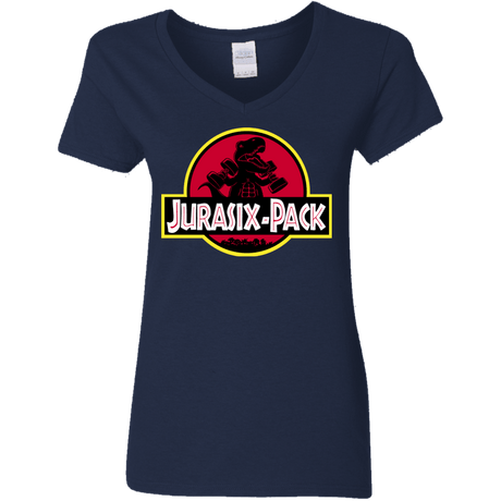 T-Shirts Navy / S Jurasix-Pack Women's V-Neck T-Shirt