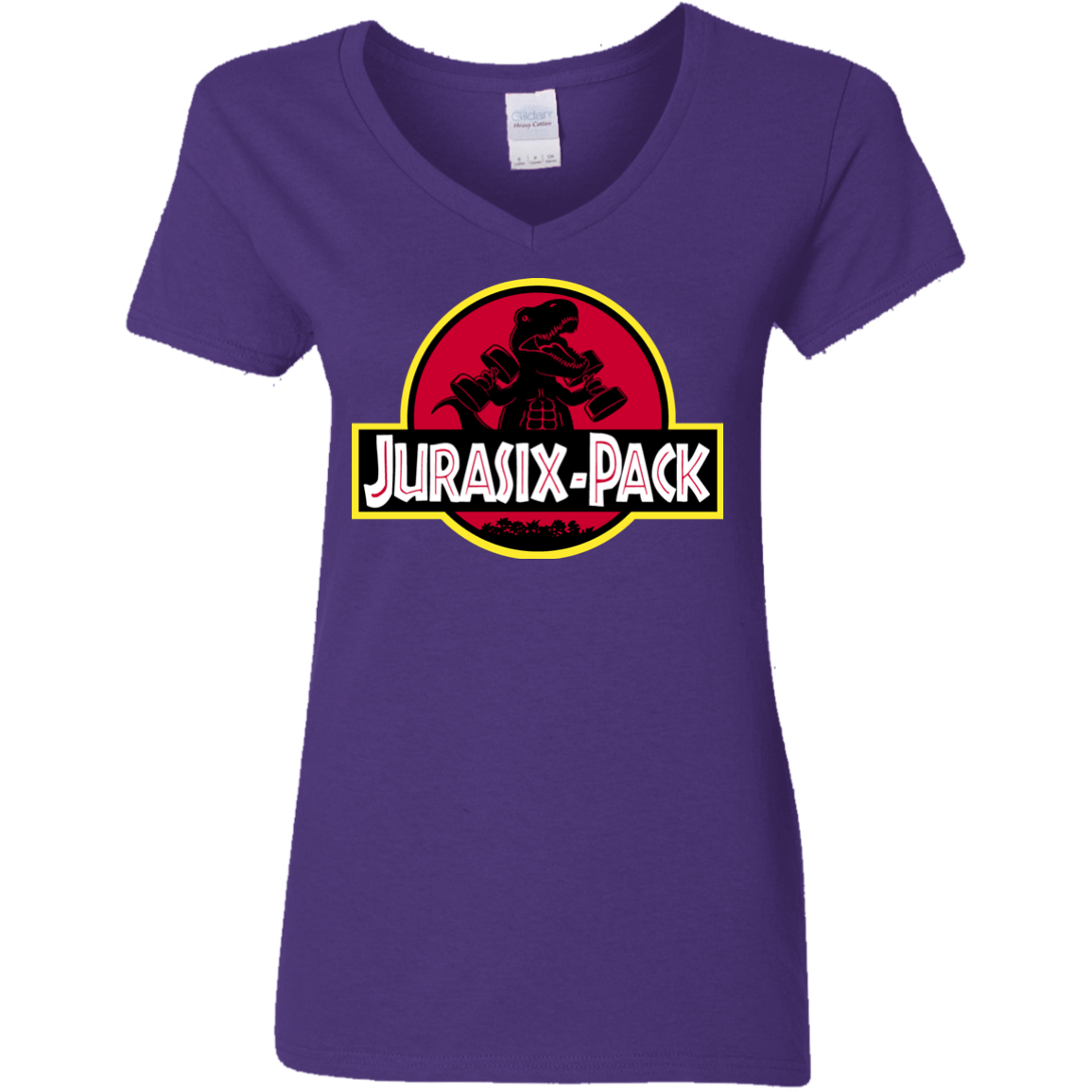 T-Shirts Purple / S Jurasix-Pack Women's V-Neck T-Shirt