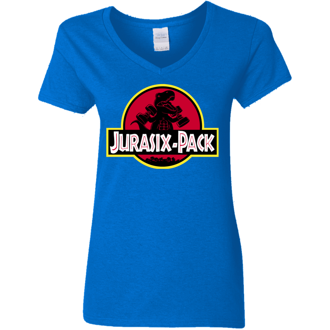 T-Shirts Royal / S Jurasix-Pack Women's V-Neck T-Shirt