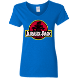 T-Shirts Royal / S Jurasix-Pack Women's V-Neck T-Shirt