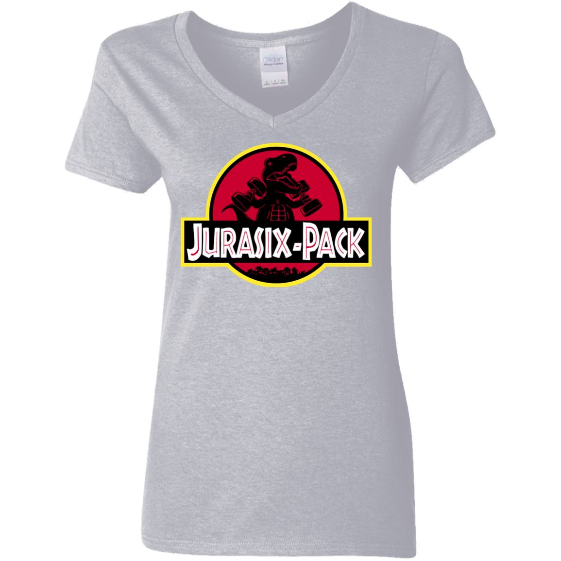 T-Shirts Sport Grey / S Jurasix-Pack Women's V-Neck T-Shirt