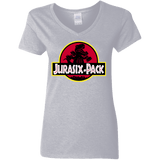 T-Shirts Sport Grey / S Jurasix-Pack Women's V-Neck T-Shirt