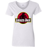 T-Shirts White / S Jurasix-Pack Women's V-Neck T-Shirt