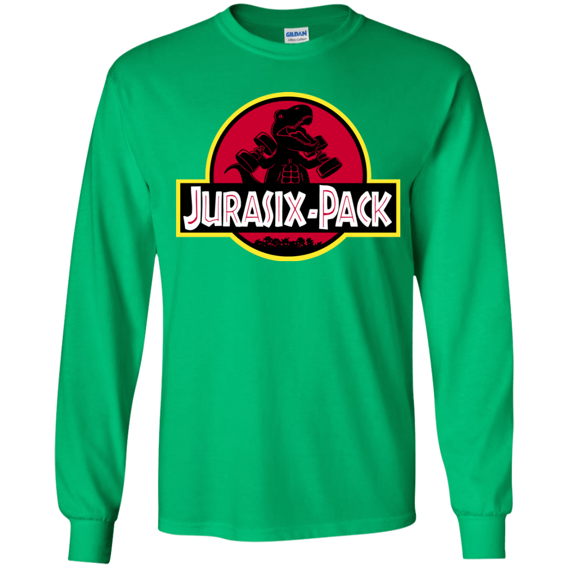 T-Shirts Irish Green / YS Jurasix-Pack Youth Long Sleeve T-Shirt