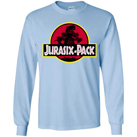 T-Shirts Light Blue / YS Jurasix-Pack Youth Long Sleeve T-Shirt