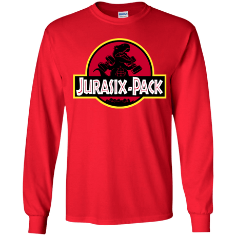 T-Shirts Red / YS Jurasix-Pack Youth Long Sleeve T-Shirt