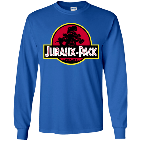 T-Shirts Royal / YS Jurasix-Pack Youth Long Sleeve T-Shirt