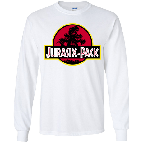 T-Shirts White / YS Jurasix-Pack Youth Long Sleeve T-Shirt