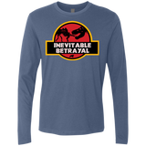 T-Shirts Indigo / Small JURASSIC BETRAYAL Men's Premium Long Sleeve