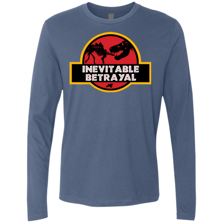 T-Shirts Indigo / Small JURASSIC BETRAYAL Men's Premium Long Sleeve