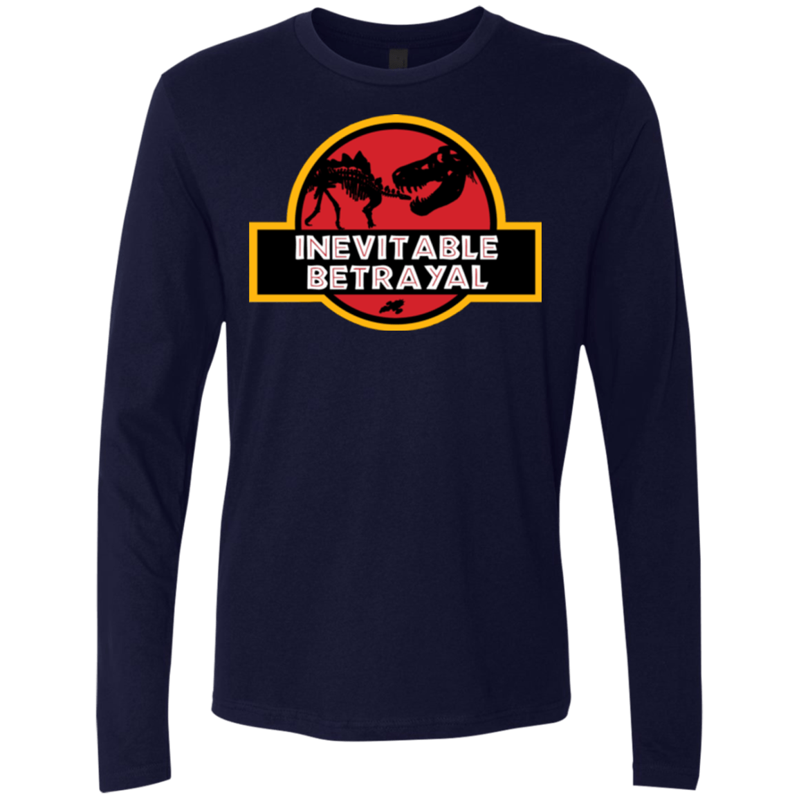 T-Shirts Midnight Navy / Small JURASSIC BETRAYAL Men's Premium Long Sleeve