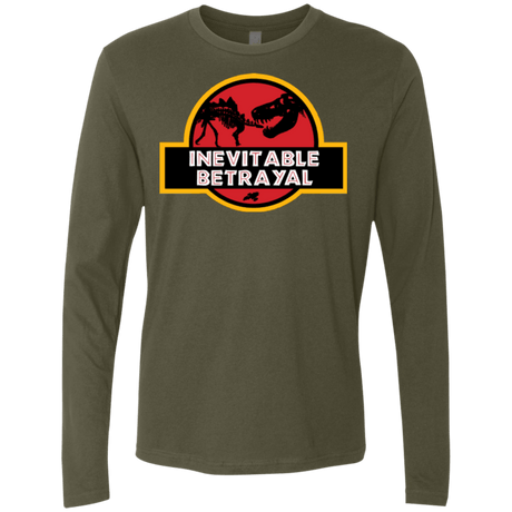 T-Shirts Military Green / Small JURASSIC BETRAYAL Men's Premium Long Sleeve
