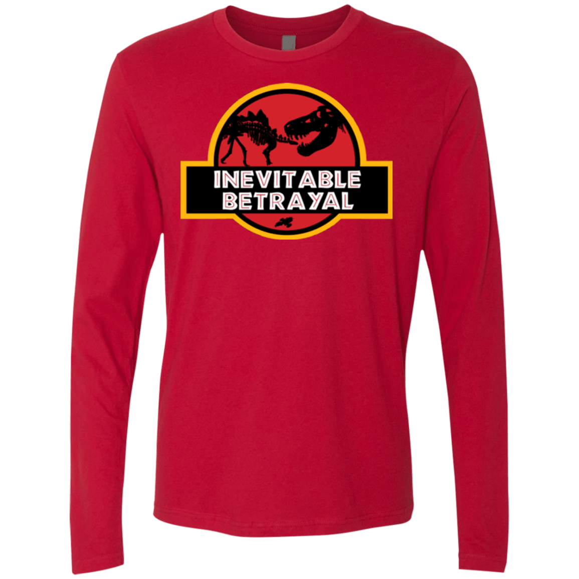 T-Shirts Red / Small JURASSIC BETRAYAL Men's Premium Long Sleeve