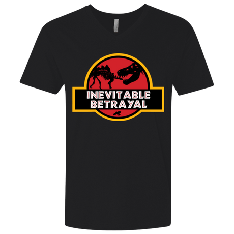 T-Shirts Black / X-Small JURASSIC BETRAYAL Men's Premium V-Neck