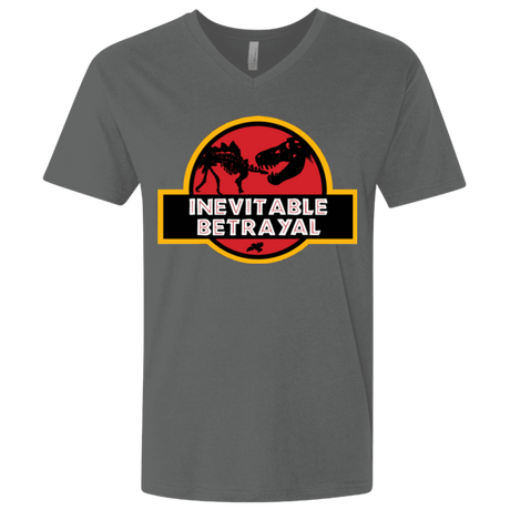 T-Shirts Heavy Metal / X-Small JURASSIC BETRAYAL Men's Premium V-Neck