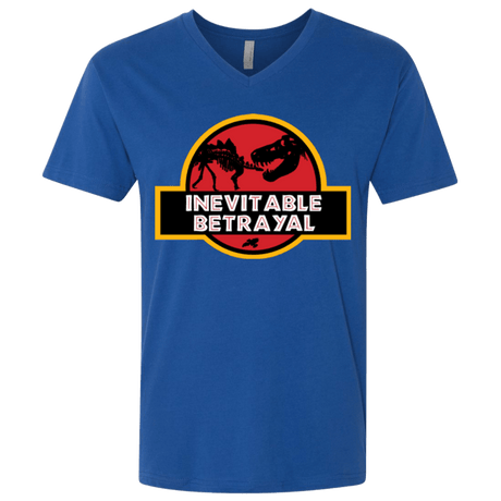 T-Shirts Royal / X-Small JURASSIC BETRAYAL Men's Premium V-Neck
