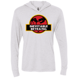 T-Shirts Heather White / X-Small JURASSIC BETRAYAL Triblend Long Sleeve Hoodie Tee