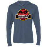 T-Shirts Indigo / X-Small JURASSIC BETRAYAL Triblend Long Sleeve Hoodie Tee
