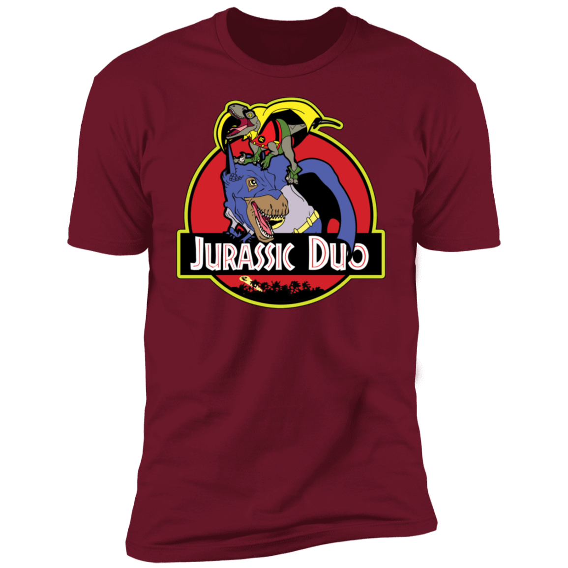 T-Shirts Cardinal / S Jurassic Duo Men's Premium T-Shirt