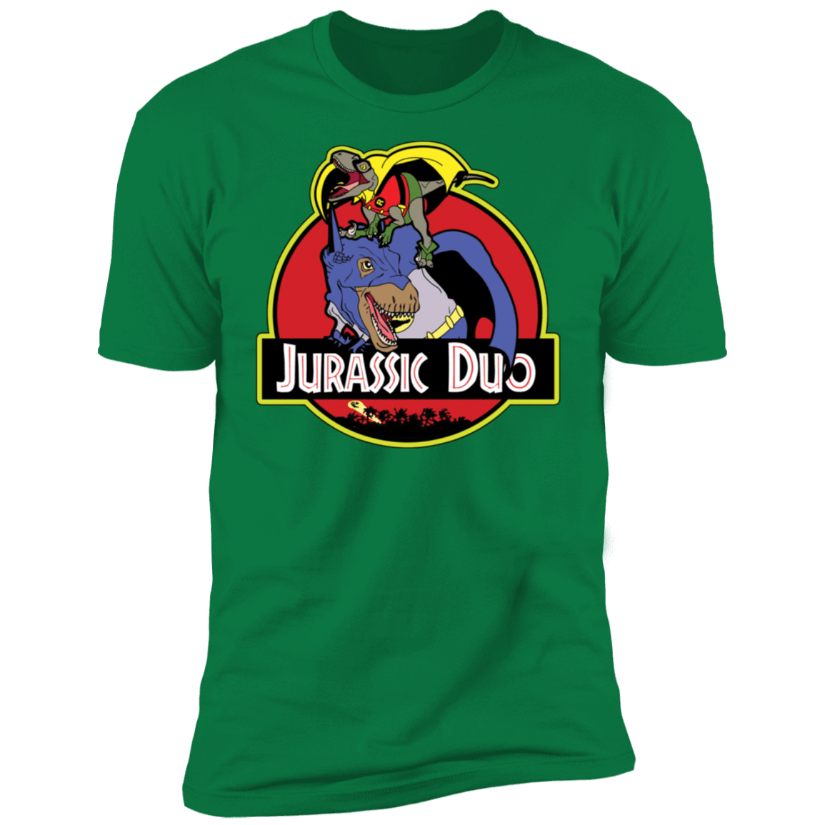 T-Shirts Kelly Green / S Jurassic Duo Men's Premium T-Shirt