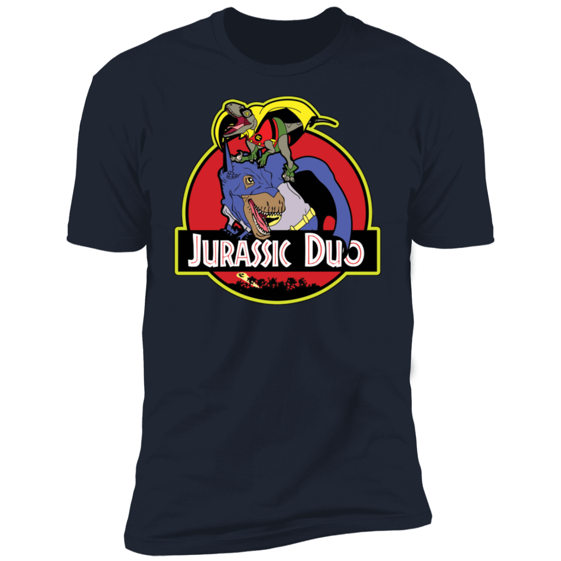 T-Shirts Midnight Navy / S Jurassic Duo Men's Premium T-Shirt