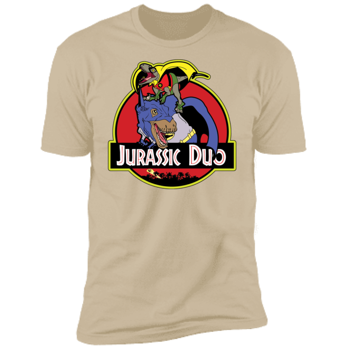T-Shirts Sand / S Jurassic Duo Men's Premium T-Shirt
