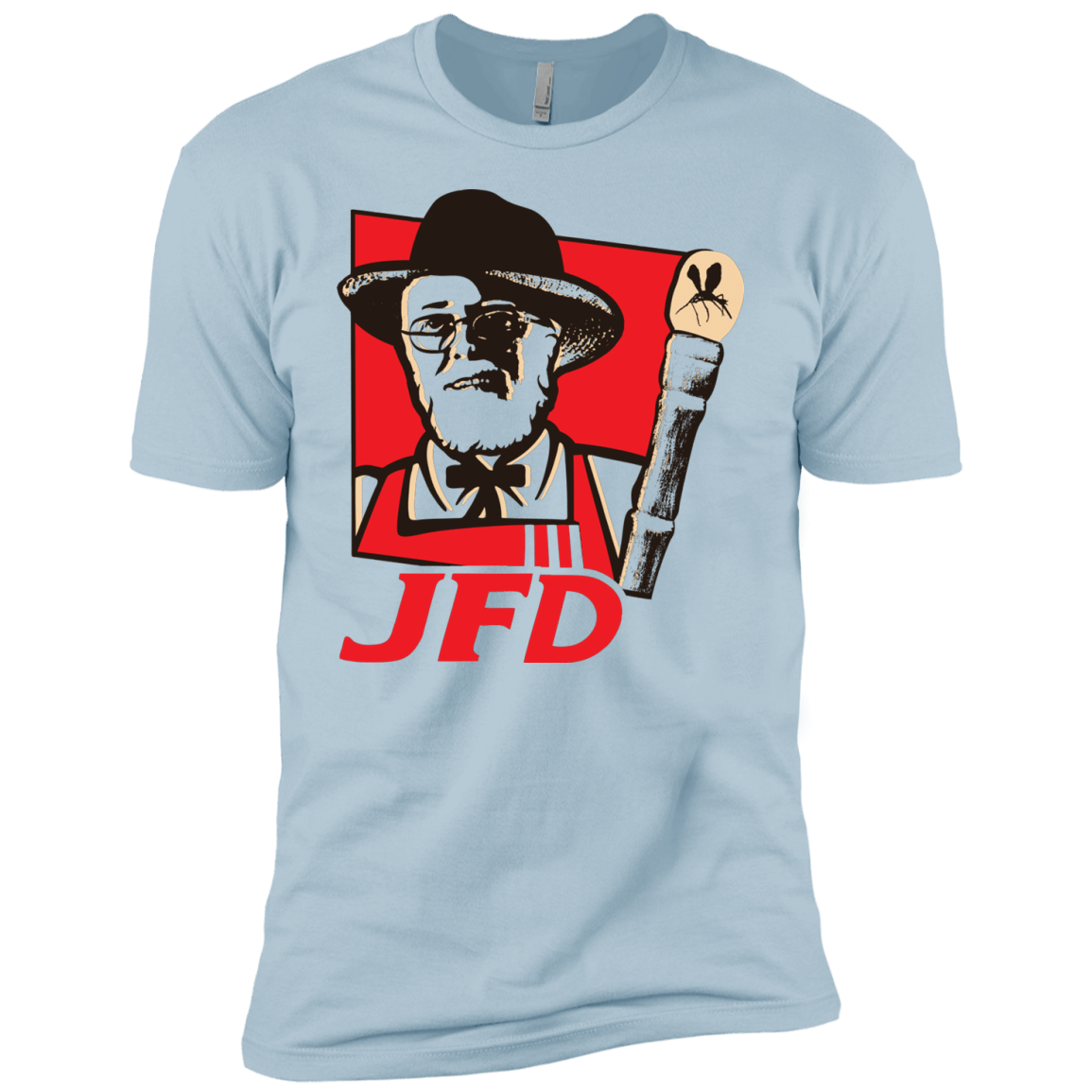 T-Shirts Light Blue / YXS Jurassic Fried Dinosaur Boys Premium T-Shirt