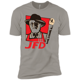 T-Shirts Light Grey / YXS Jurassic Fried Dinosaur Boys Premium T-Shirt