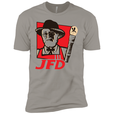 T-Shirts Light Grey / YXS Jurassic Fried Dinosaur Boys Premium T-Shirt