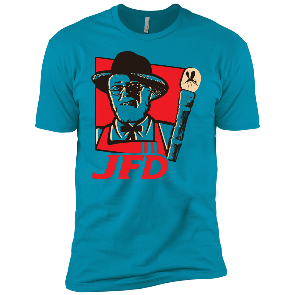 T-Shirts Turquoise / YXS Jurassic Fried Dinosaur Boys Premium T-Shirt