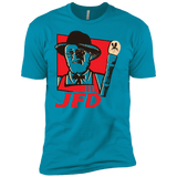 T-Shirts Turquoise / YXS Jurassic Fried Dinosaur Boys Premium T-Shirt