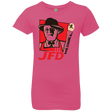T-Shirts Hot Pink / YXS Jurassic Fried Dinosaur Girls Premium T-Shirt