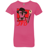 T-Shirts Hot Pink / YXS Jurassic Fried Dinosaur Girls Premium T-Shirt