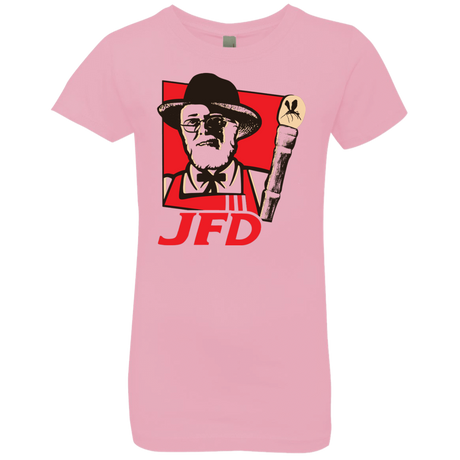 T-Shirts Light Pink / YXS Jurassic Fried Dinosaur Girls Premium T-Shirt