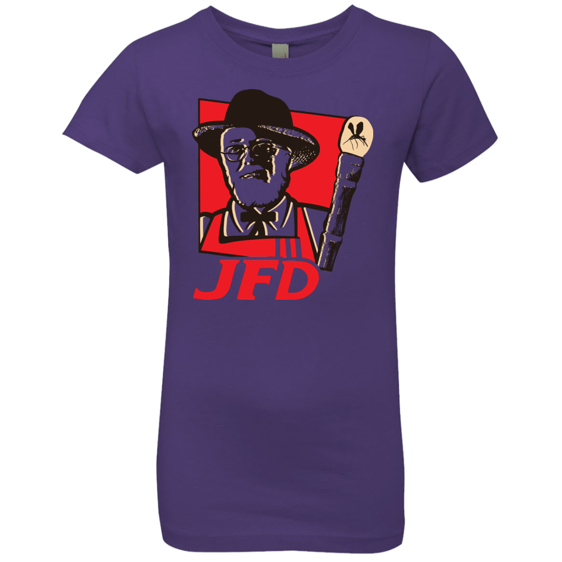 T-Shirts Purple Rush / YXS Jurassic Fried Dinosaur Girls Premium T-Shirt