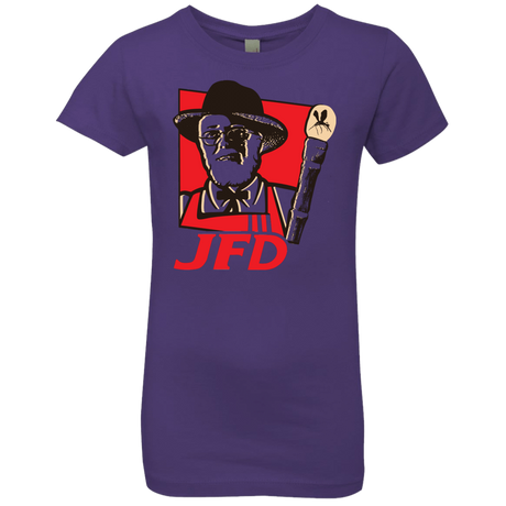 T-Shirts Purple Rush / YXS Jurassic Fried Dinosaur Girls Premium T-Shirt