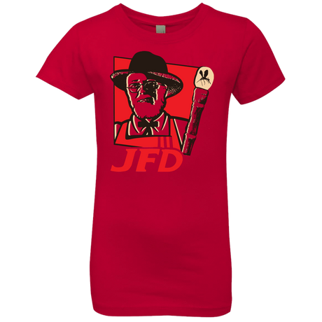 T-Shirts Red / YXS Jurassic Fried Dinosaur Girls Premium T-Shirt