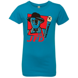 T-Shirts Turquoise / YXS Jurassic Fried Dinosaur Girls Premium T-Shirt
