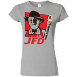 T-Shirts Sport Grey / S Jurassic Fried Dinosaur Junior Slimmer-Fit T-Shirt